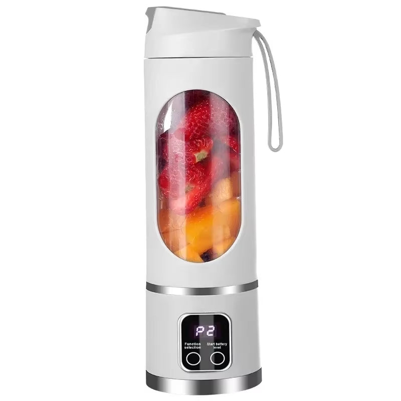 Blender Juicer Portable Electric Juicer 450Ml 8 Blades Travel Juicer Machine Chargeable Shakes Smoothie Blenders Fresh Juice Cup